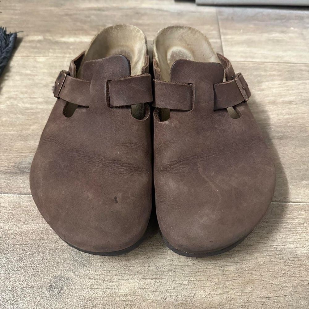Birkenstock Brown Leather Bostons
